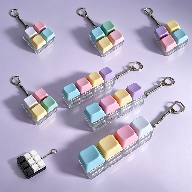 Tech For Office - Mechanisches Tastenkappen-Fidget-Spielzeug, Mini, ohne Licht, 4