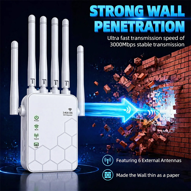 Wifi Range Extender - AX1800 WiFi 6 Extender Dual-Band 1800Mbps