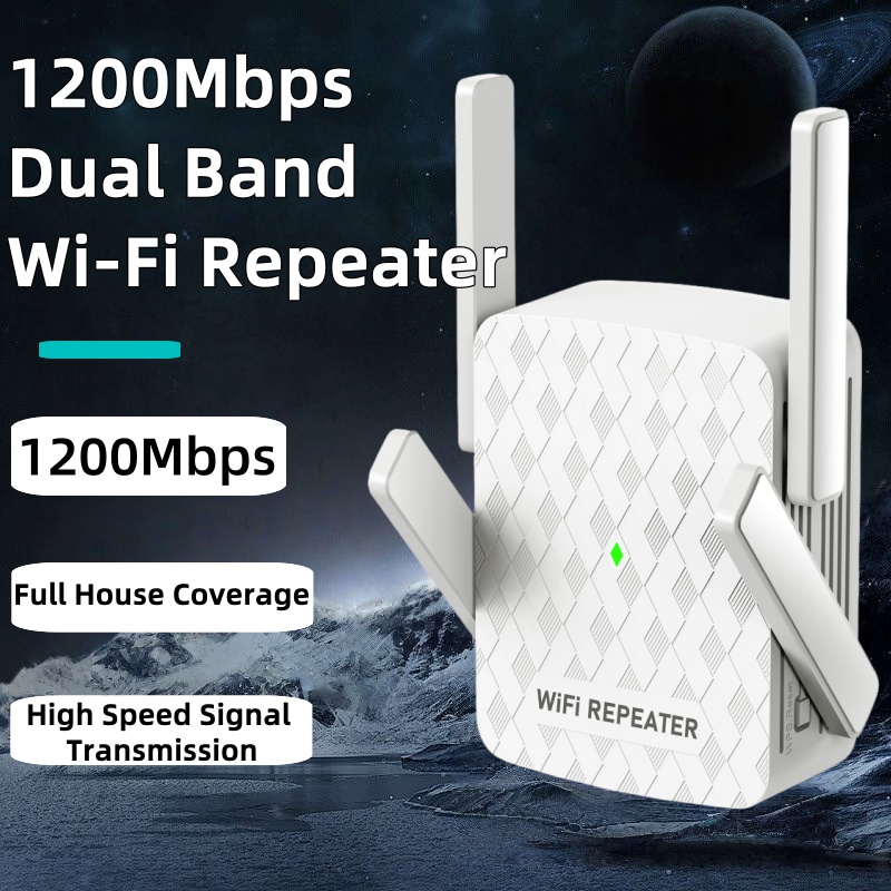 Wifi Range Extender - 1200 Mbit/s Wireless Wifi Extender Wifi