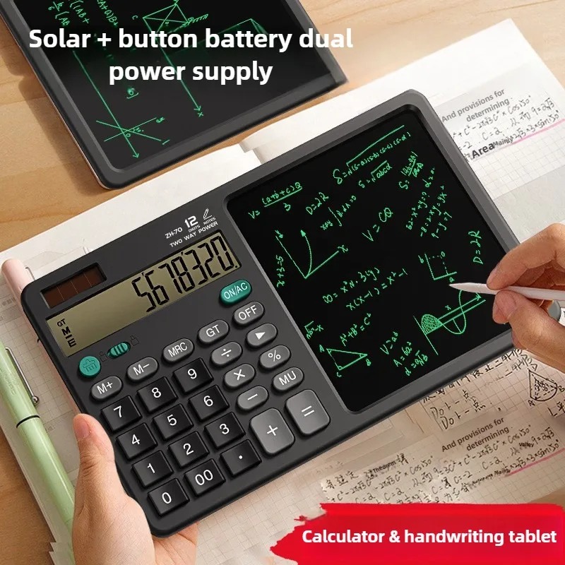 Office Technology - Solarbetriebener faltbarer wissenschaftlicher Taschenrechner mit Schreib-