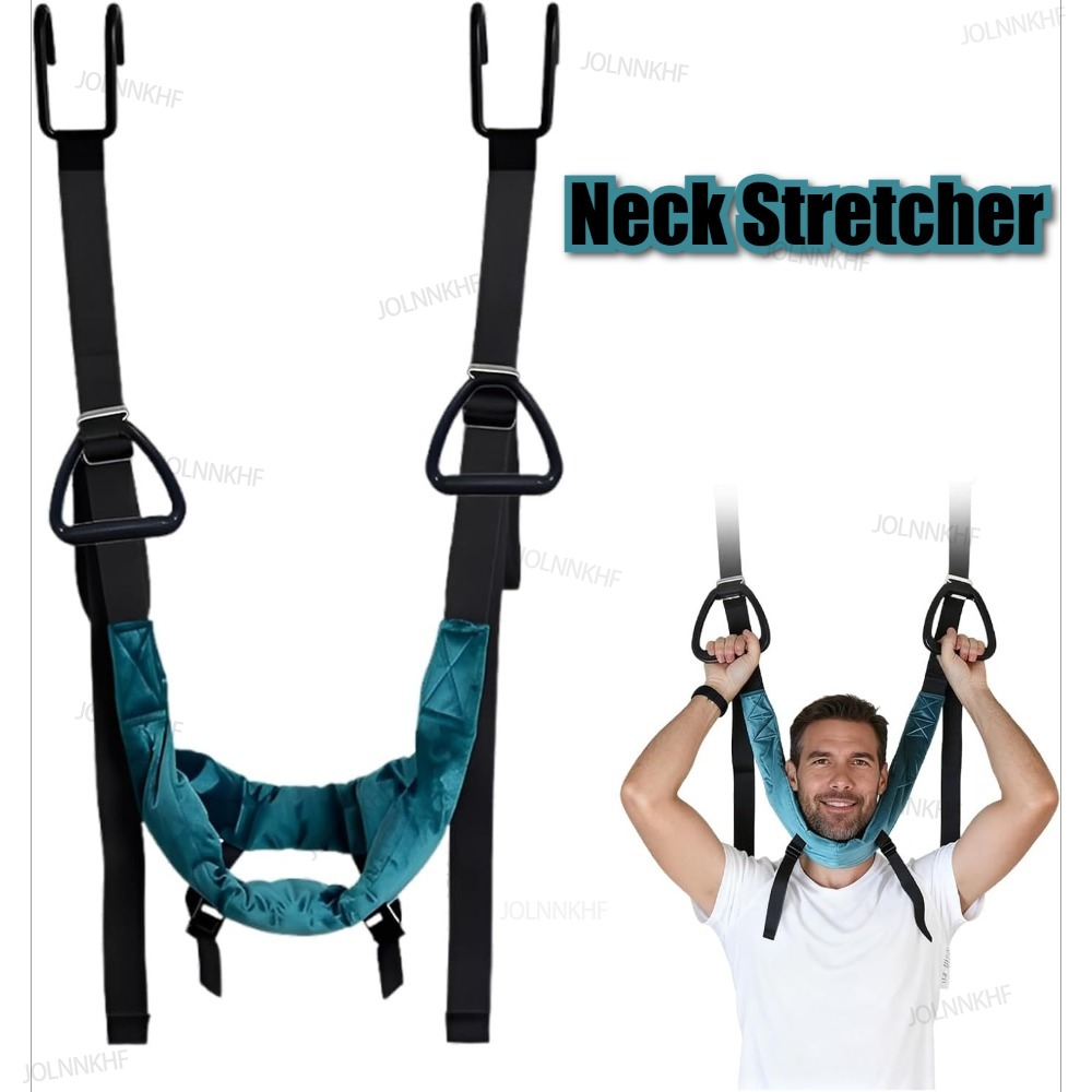 Office Technology - Tragbares Nackenstreckgerät, verstellbare, weiche Nackenstütze für