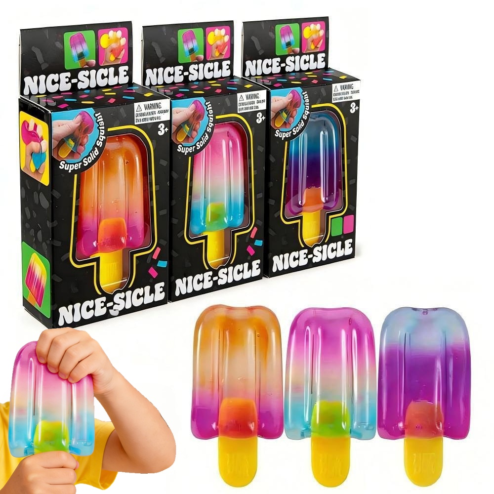 Office Hi Tech - 1/3 Stück Eiscreme-Squishy-Quetschspielzeug, schöner Würfel, sensorisches