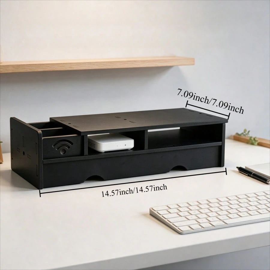 Schwarze Matte WLAN-Router-Auf – Office Tech For Home Bewertung und Preis