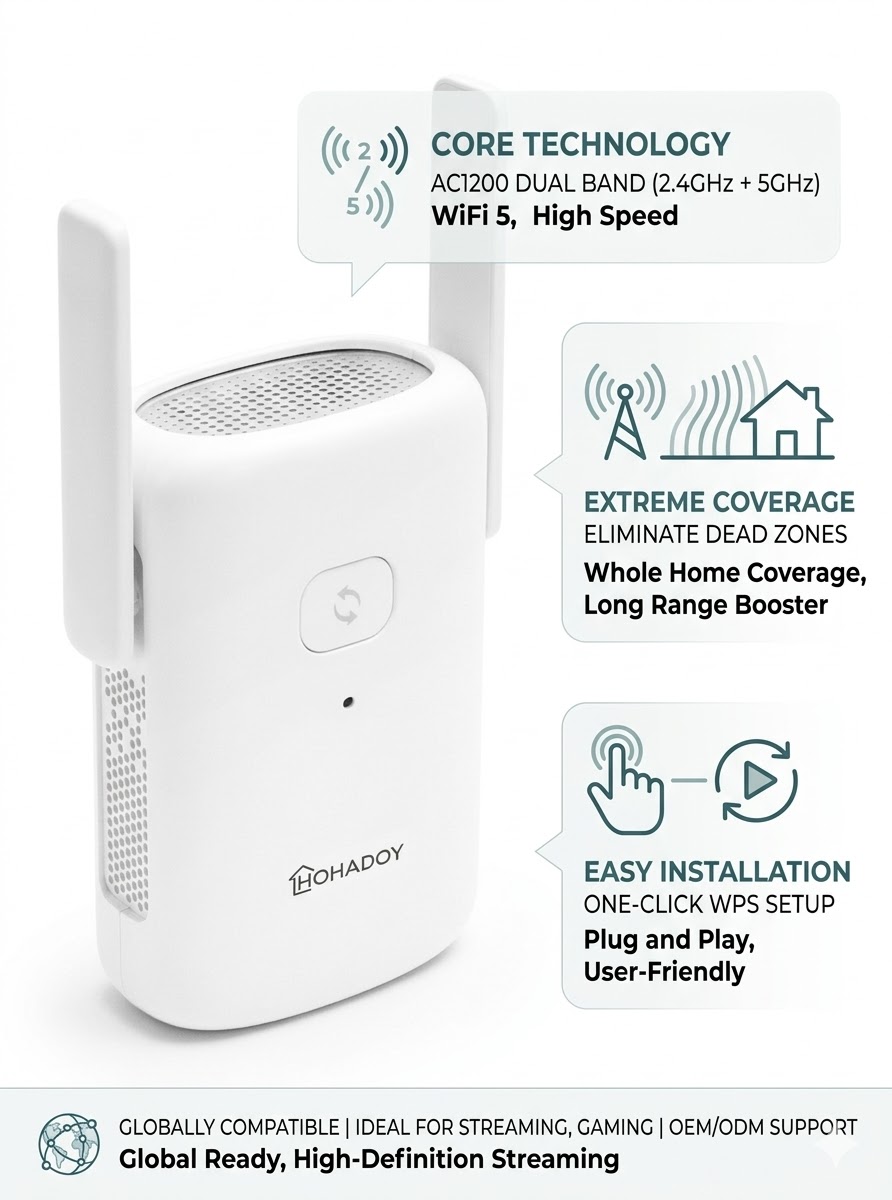 1200Mbps Dual-Band WLAN-Repeat – Wifi Range Extender Bewertung und Preis