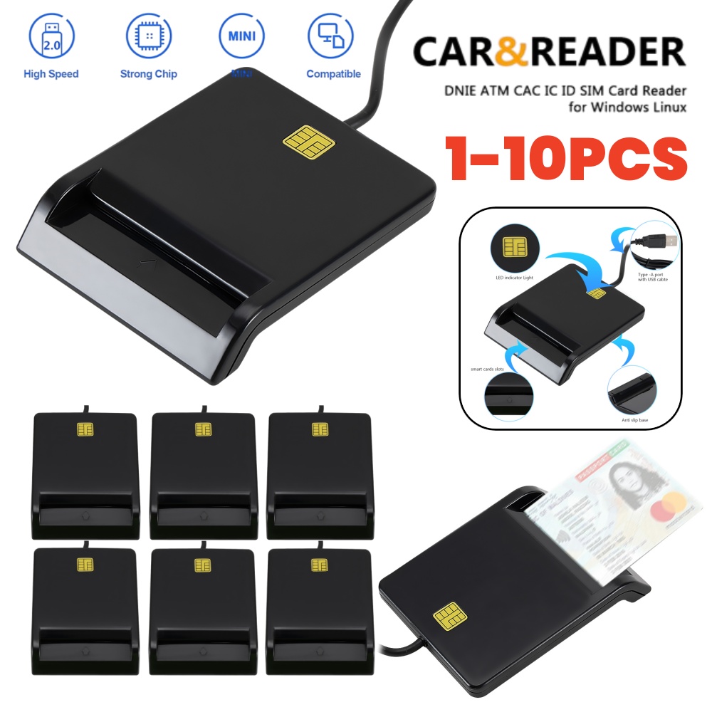 1–10 Stück USB-Smartcard-Leseg – Smart Card Reader Bewertung und Preis